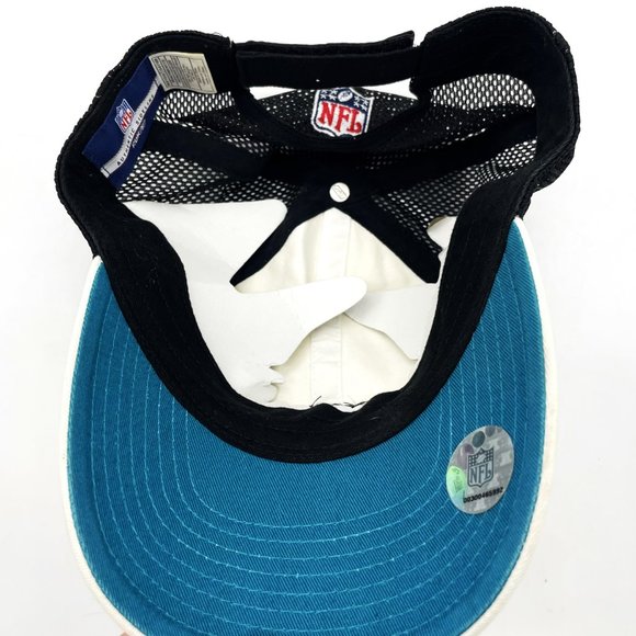 Jacksonville Jaguars NFL Reebok Mesh Back Adjustable One Size Baseball Cap Hat - Picture 5 of 6